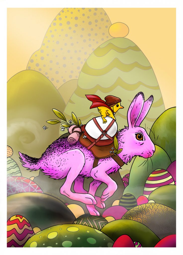 The rider - a fantasy easter illustration by Illustrie.com

Storydriven fantasy illustration that invites you to dive into another world and make up some adventures there.

easteregg, easterbunny, bunny, hare, herald, easter, spring, rider, pink, deco, easterdecoration, art, creative, drawing, eggs, rabbit, patterns, coloring page, running, chicken, cute, animal, nature, green
